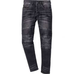 Dżinsy ze stretchem Slim Fit Straight bonprix czarny "stone". Czarne jeansy męskie bonprix, m, bez wzorów. Za 149,99 zł.