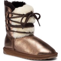 Buty EMU AUSTRALIA - Sorby W11789 Bronze. Żółte kozaki damskie EMU Australia, ze skóry, bez obcasa, bez zapięcia. Za 769,00 zł.