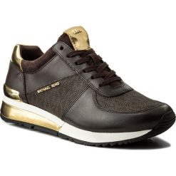Sneakersy MICHAEL MICHAEL KORS - Allie Wrap Trainer 43R6ALFP2B Brown. Pomarańczowe półbuty damskie MICHAEL Michael Kors, z zamszu. Za 689,00 zł.