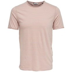 ONLY&SONS Męska koszulka Slim Albert Stripe SS tee Noos Misty Rose (rozmiar S). Czerwone koszulki męskie Only&Sons, s, bez wzorów, bez kołnierzyka, bez rękawów. W wyprzedaży za 31,00 zł.