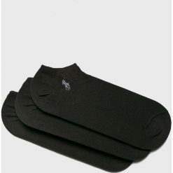 Polo Ralph Lauren - Skarpety (3-pack). Czarne skarpetki męskie marki Polo Ralph Lauren, z elastanu. Za 89,90 zł.