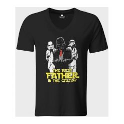 Koszulka męska v-neck the best father in the galaxy. Koszulki męskie MegaKoszulki, m, bez wzorów, z bawełny, klasyczne, bez kołnierzyka, bez rękawów. Za 59,90 zł.