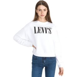 Levi's Bluza Biały. Białe bluzy damskie Levi's®, s, z nadrukiem, z bawełny, bez rękawów, bez kaptura. Za 309,95 zł.