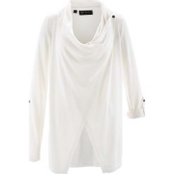 Sweter rozpinany bonprix biały. Białe kardigany damskie marki bonprix. Za 79,99 zł.