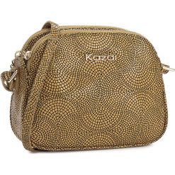 Torebka KAZAR - 24648-08-08 Żółty. Żółte listonoszki damskie marki Kazar, z aplikacjami, z tłoczeniem. W wyprzedaży za 369,00 zł.