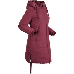 Płaszcz pikowany outdoorowy bonprix bordowy. Czerwone płaszcze damskie bonprix. Za 319,99 zł.