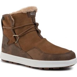 Śniegowce JACK WOLFSKIN - Auckland Wt Texapore Boot W 4035771 Desert Brown/White. Pomarańczowe kozaki damskie Jack Wolfskin, na zimę, ze skóry, na niskim obcasie, bez zapięcia. W wyprzedaży za 499,00 zł.
