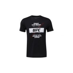 T-shirty z krótkim rękawem Reebok Sport Koszulka UFC Fan Fight For Yours. Czarne koszulki męskie Reebok Sport, m, bez wzorów, bez kołnierzyka, z krótkim rękawem, krótkie. Za 99,95 zł.