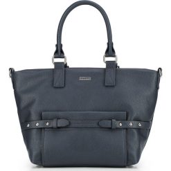 Torebka damska 87-4Y-727-7. Niebieskie torebki klasyczne damskie Wittchen, w paski, eleganckie, zdobione, bez dodatków. Za 169,90 zł.