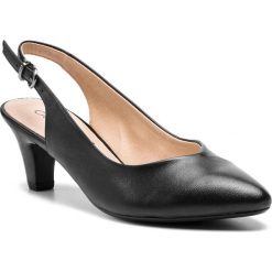 Sandały CAPRICE - 9-29699-22 Black Nappa 022. Czarne klapki damskie Caprice, bez wzorów, ze skóry, bez obcasa, na obcasie. Za 239,90 zł.
