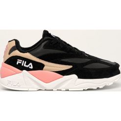 Fila - Buty V94M R. Czarne buty sportowe damskie Fila, ze skóry, sportowe. W wyprzedaży za 299,90 zł.