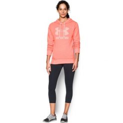 Bluzy sportowe damskie: Under Armour Bluza Favorite Fleece Sportstyle London Orange Light Heather White M