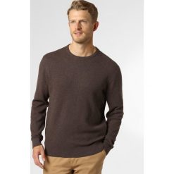 Andrew James - Sweter męski, brązowy. Pomarańczowe swetry męskie Andrew James, m, bez wzorów, z bawełny, eleganckie, bez kołnierzyka, bez kaptura. Za 179,95 zł.