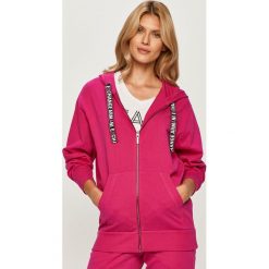 Armani Exchange - Bluza. Czarne bluzy damskie Armani Exchange, s, bez wzorów, z elastanu, bez rękawów, z kapturem. W wyprzedaży za 549,90 zł.