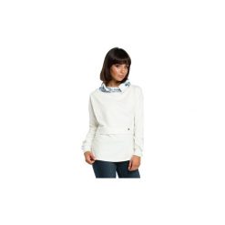 Bluzy Be B084 Bluza z wysokim kołnierzem we wzor. Szare bluzy damskie BE, s, bez wzorów, bez rękawów, bez kaptura. Za 119,00 zł.