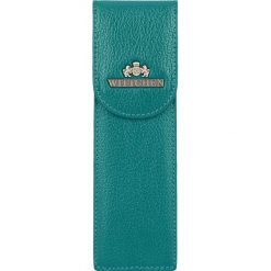 Etui na długopisy. Niebieskie etui damskie Wittchen, ze skóry. W wyprzedaży za 79,90 zł.
