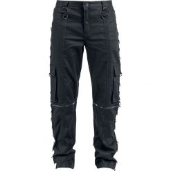 Spodenki i szorty męskie: Zoelibat Zipper Trousers Spodnie czarny