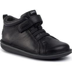 Sneakersy CAMPER - Beetle Kids K900175-002 S Black. Czarne trampki chłopięce Camper, bez wzorów, ze skóry, na rzepy. Za 319,00 zł.