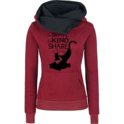Bluzy damskie: Kubuś Puchatek Hug Bluza z kapturem damska czerwony
