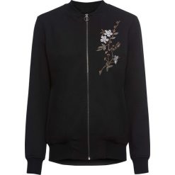Kurtka bejsbolówka z haftem bonprix czarny. Czarne kurtki damskie marki bonprix, z haftami. Za 99,99 zł.