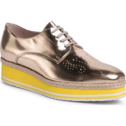 Espadryle GINO ROSSI - Ida DPH267-V64-0684-2300-R 3M. Żółte espadryle damskie Gino Rossi, bez wzorów, ze skóry, bez obcasa, na koturnie. W wyprzedaży za 299,00 zł.