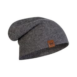 Czapka w kolorze szarym. Szare czapki damskie Buff, z materiału. W wyprzedaży za 79,95 zł.