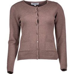 Kardigan w kolorze brązowym. Pomarańczowe kardigany damskie marki Cashmere & Jackets, s, bez wzorów, z kaszmiru, bez rękawów, bez kaptura. W wyprzedaży za 150,95 zł.