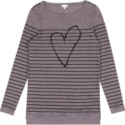 Sweter "Marianne" w kolorze szarobrązowym. Brązowe swetry klasyczne damskie marki Ateliers de la Maille, z okrągłym kołnierzem. W wyprzedaży za 181,95 zł.