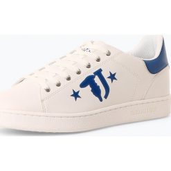 Trussadi Jeans - Tenisówki męskie, biały. Białe trampki męskie Trussadi Jeans, bez wzorów, z jeansu, eleganckie, bez zapięcia. Za 469,95 zł.