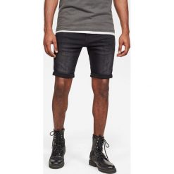 G-Star Raw - Szorty jeansowe. Czarne spodenki i szorty męskie G-Star RAW, z aplikacjami, z elastanu, retro. W wyprzedaży za 349,90 zł.