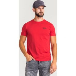 T-SHIRT EA7 EMPORIO ARMANI. Czarne t-shirty męskie m, z nadrukiem, z bawełny, z okrągłym kołnierzem. Za 209,00 zł.