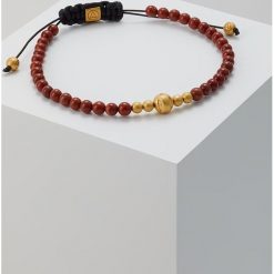 Bransoletki męskie: Northskull WOTO MICRO MACRAME BRACELET Bransoletka red