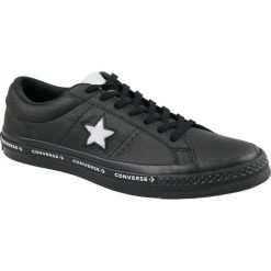 Converse One Star c159721c 41 Czarne. Czarne buty sportowe męskie marki Converse, ze skóry. W wyprzedaży za 299,99 zł.