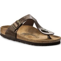 Japonki BIRKENSTOCK - Gizeh Bs 0845223 Graceful Toffee. Pomarańczowe klapki damskie Birkenstock, bez wzorów, ze skóry ekologicznej, bez obcasa. Za 289,00 zł.