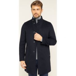 Płaszcz przejściowy Tommy Hilfiger Tailored Stand Up Collar Overcoat TT0TT05770. Czarne płaszcze męskie Tommy Hilfiger Tailored, m, bez wzorów, z wełny, bez kaptura. W wyprzedaży za 699,00 zł.