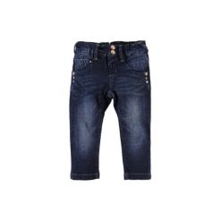 NAME IT Girls Mini Spodnie dżinsowe NITRIA dark denim. Czarne spodnie niemowlęce marki Name it, z aplikacjami, z bawełny. Za 79,00 zł.