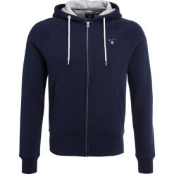 GANT ORIGINAL HOODIE Bluza rozpinana evening blue. Niebieskie bluzy męskie rozpinane marki GANT. Za 509,00 zł.