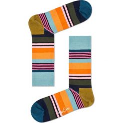 Happy Socks - Skarpety Multi Stripe. Brązowe skarpetki męskie marki Happy Socks, z bawełny. W wyprzedaży za 29,90 zł.