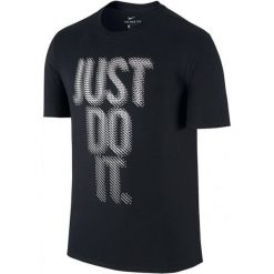 Nike Koszulka M Nk Dry Tee Df Dash Jdi Black M. Czarne koszulki sportowe męskie marki Nike, m, z napisami, na fitness i siłownię. W wyprzedaży za 65,00 zł.