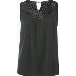 Street One - Top damski, zielony. Zielone topy damskie Street One, w koronkowe wzory, z koronki, bez kołnierzyka. Za 129,95 zł.