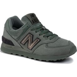Sneakersy NEW BALANCE - WL574LDH Zielony. Zielone półbuty damskie New Balance, ze skóry ekologicznej. Za 349,00 zł.