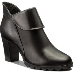 Botki THE FLEXX - Dipartment A701/21 Black. Czarne botki damskie na obcasie marki The Flexx, z materiału. W wyprzedaży za 259,00 zł.
