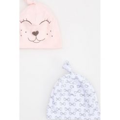 Czapki damskie: Czapka z nadrukiem 2 pack – Różowy