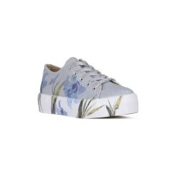 Buty Café Noir CAFE NOIR ALLACCIATA LAMINATO. Szare trampki i tenisówki damskie Café Noir, bez wzorów, bez zapięcia. Za 197,61 zł.