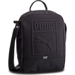 Saszetka PUMA - S Portable 075582 01 Puma Black. Czarne torby męskie skórzane Puma, bez wzorów, z materiału, młodzieżowe. Za 89,00 zł.