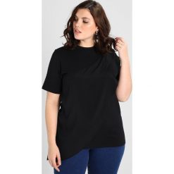 T-shirty damskie: Lost Ink Plus WITH FRILL Tshirt z nadrukiem black