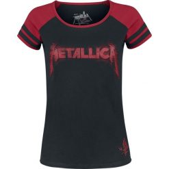 Metallica EMP Signature Collection Koszulka damska czarny/czerwony. Czerwone t-shirty damskie marki Metallica, xl, w paski, z dekoltem na plecach. Za 121,90 zł.