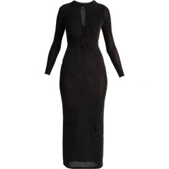 Długie sukienki: Dorothy Perkins NOTCH KEYHOLE Długa sukienka black/gold