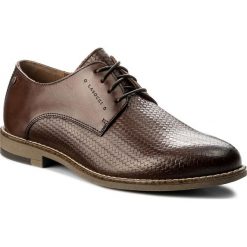 Półbuty LASOCKI FOR MEN - MB-LEGO-02 Brązowy Ciemny. Pomarańczowe buty wizytowe męskie Lasocki For Men, bez wzorów, ze skóry, eleganckie, bez zapięcia. Za 199,99 zł.