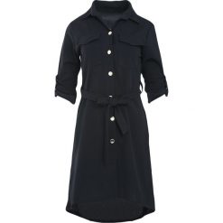 Czarna Sukienka Do You Wanna Rock. Czarne sukienki marki Cropp, l, z koszulowym kołnierzykiem, koszulowe. Za 89,99 zł.